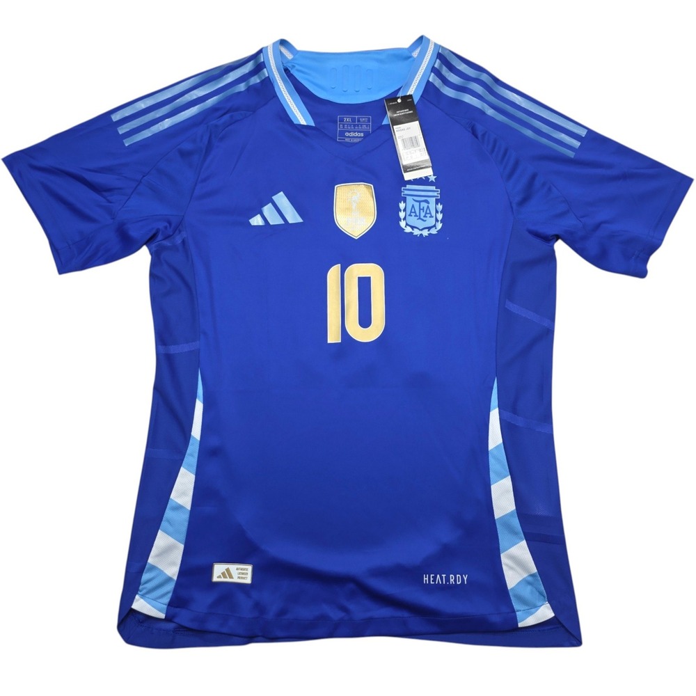 Adidas Argentina 2024 Away Jersey Messi 10 HEAT.RDY Blue Slim Fit 2XL P95985